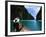 Woman on Boat, Phi Phi Island, Phuket-Angelo Cavalli-Framed Photographic Print