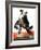 "Woman on Bucking Bronco,"April 19, 1924-Frank Hoffman-Framed Giclee Print