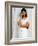 Woman on Cell Phone in Modern New Delhi, India-Bill Bachmann-Framed Photographic Print