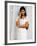 Woman on Cell Phone in Modern New Delhi, India-Bill Bachmann-Framed Photographic Print