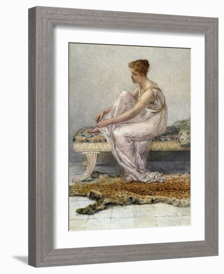 Woman on Divan by Francis Millet-Geoffrey Clements-Framed Giclee Print