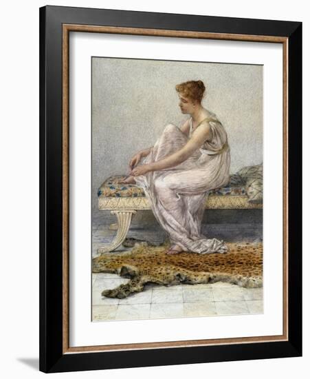 Woman on Divan by Francis Millet-Geoffrey Clements-Framed Giclee Print