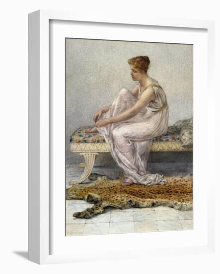 Woman on Divan by Francis Millet-Geoffrey Clements-Framed Giclee Print