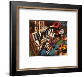 Woman on Porch Swing-Gigi Boldon-Framed Art Print
