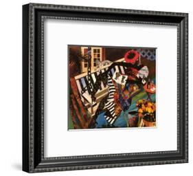 Woman on Porch Swing-Gigi Boldon-Framed Art Print