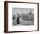 Woman on Roof Facing Church of the Nativity Photograph - Bethlehem, Palestine-Lantern Press-Framed Art Print