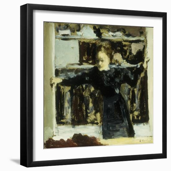 Woman Opening a Window-Edouard Vuillard-Framed Giclee Print