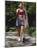 Woman Out on a Fitness Walk-Paul Sutton-Mounted Photographic Print