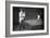 Woman Playing Billiards Photograph-Lantern Press-Framed Premium Giclee Print