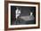 Woman Playing Billiards Photograph-Lantern Press-Framed Premium Giclee Print