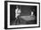 Woman Playing Billiards Photograph-Lantern Press-Framed Premium Giclee Print