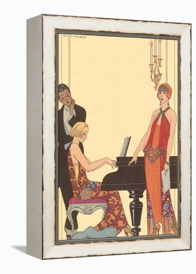 Woman Playing Piano, 1922-Georges Barbier-Framed Premier Image Canvas