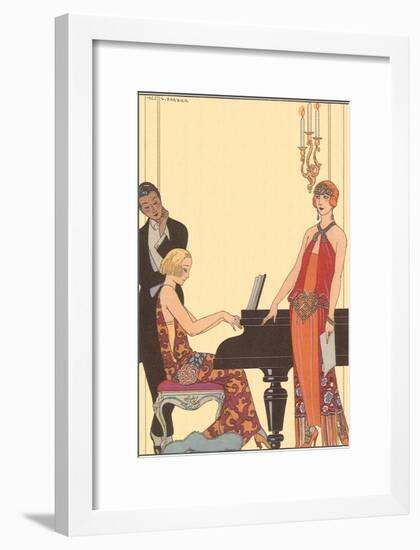 Woman Playing Piano, 1922-Georges Barbier-Framed Giclee Print