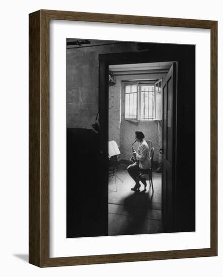 Woman Playing the Saxophone-Loomis Dean-Framed Photographic Print