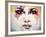 Woman Portrait .Abstract Watercolor .Fashion Background-Anna Ismagilova-Framed Art Print