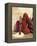 Woman Pounding Food in Village Near Deogarh, Rajasthan State, India-Robert Harding-Framed Premier Image Canvas