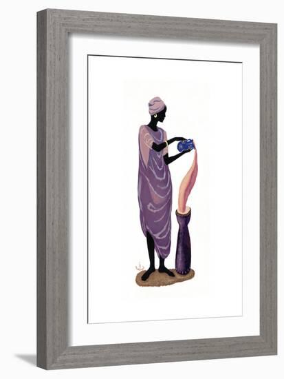 Woman Pouring - Left-Judy Mastrangelo-Framed Giclee Print