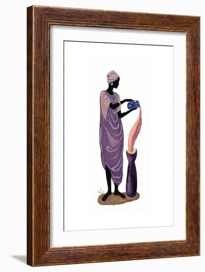 Woman Pouring - Left-Judy Mastrangelo-Framed Giclee Print