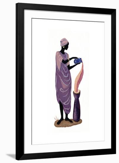 Woman Pouring - Left-Judy Mastrangelo-Framed Giclee Print