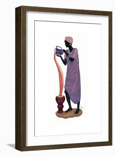 Woman Pouring - Right-Judy Mastrangelo-Framed Giclee Print