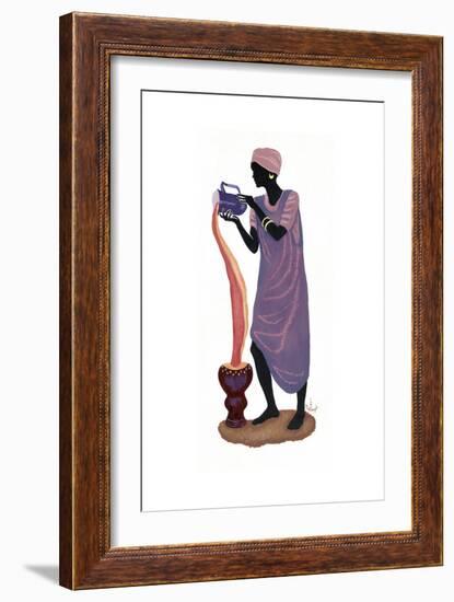 Woman Pouring - Right-Judy Mastrangelo-Framed Giclee Print