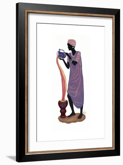 Woman Pouring - Right-Judy Mastrangelo-Framed Giclee Print