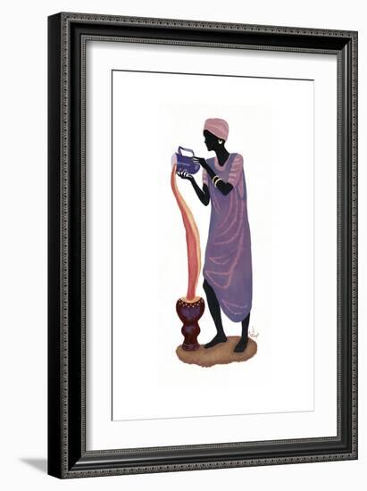 Woman Pouring - Right-Judy Mastrangelo-Framed Giclee Print