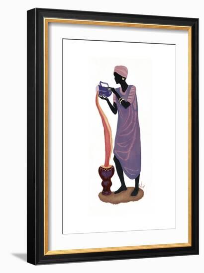 Woman Pouring - Right-Judy Mastrangelo-Framed Giclee Print