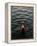 Woman Pouring Water During Morning Puja on Ganges, Varanasi, India-Anthony Plummer-Framed Premier Image Canvas