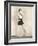 Woman Practicing Ballet-null-Framed Photo