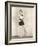 Woman Practicing Ballet-null-Framed Photo