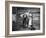 Woman Practicing Her Trumpet While a Man is Standing Next to Her Looking Annoyed-null-Framed Photo