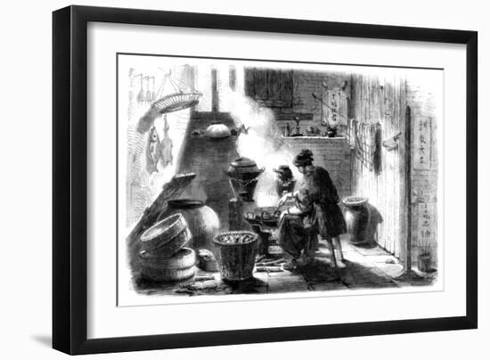 Woman Preparing Cakes for the Chinese New Year, 1861-null-Framed Giclee Print