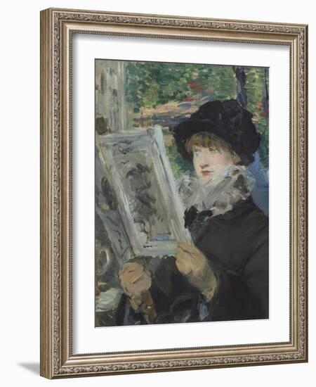 Woman Reading, 1879-80-Edouard Manet-Framed Giclee Print