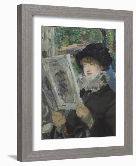 Woman Reading, 1879-80-Edouard Manet-Framed Giclee Print