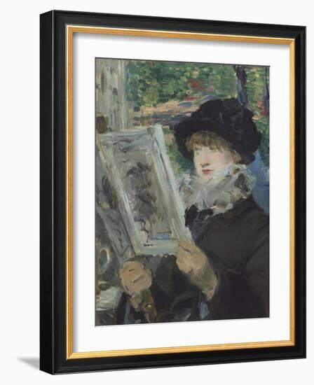 Woman Reading, 1879-80-Edouard Manet-Framed Giclee Print