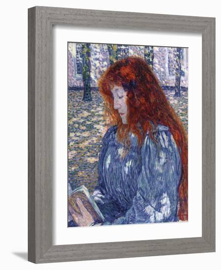 Woman Reading, 1899-Mary Cassatt-Framed Giclee Print