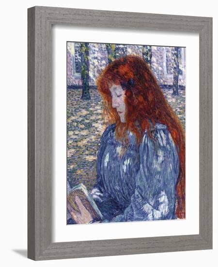 Woman Reading, 1899-Mary Cassatt-Framed Giclee Print