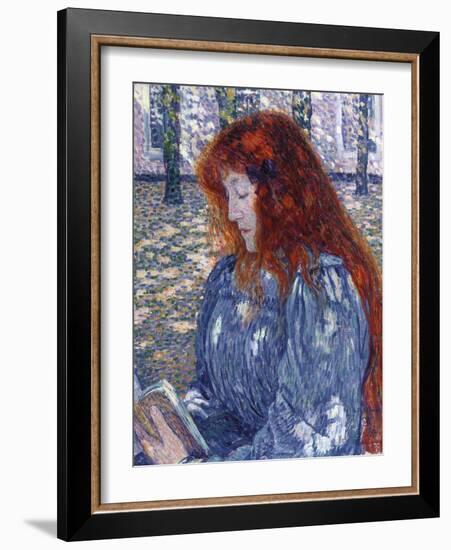 Woman Reading, 1899-Mary Cassatt-Framed Giclee Print