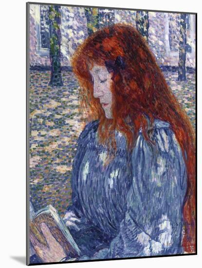 Woman Reading, 1899-Mary Cassatt-Mounted Giclee Print