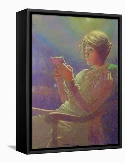 Woman Reading, 1921-Kamir-kaufman-Framed Premier Image Canvas