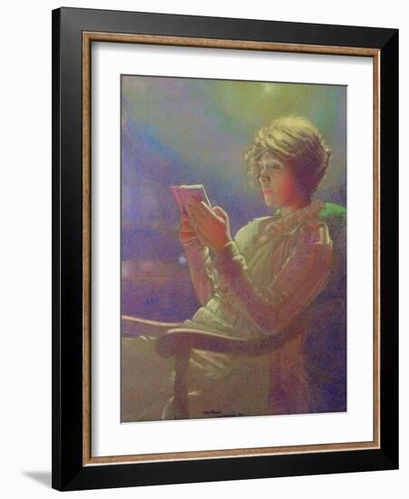 Woman Reading, 1921-Kamir-kaufman-Framed Giclee Print