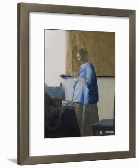 Woman Reading a Letter, C.1662-63-Johannes Vermeer-Framed Giclee Print