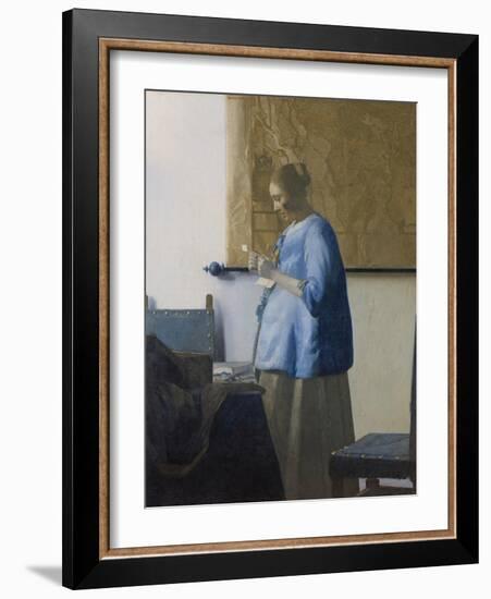 Woman Reading a Letter, C.1662-63-Johannes Vermeer-Framed Giclee Print