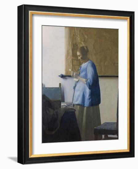 Woman Reading a Letter, C.1662-63-Johannes Vermeer-Framed Giclee Print