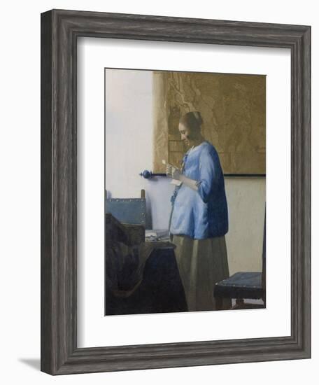 Woman Reading a Letter, C.1662-63-Johannes Vermeer-Framed Giclee Print