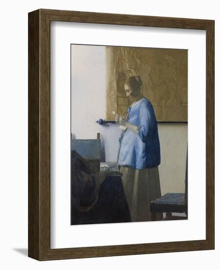 Woman Reading a Letter, C.1662-63-Johannes Vermeer-Framed Giclee Print