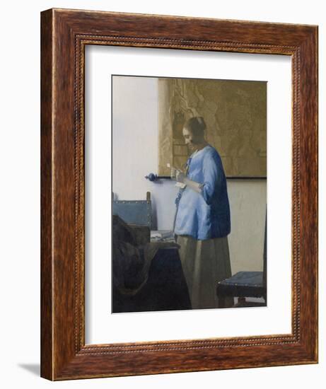 Woman Reading a Letter, C.1662-63-Johannes Vermeer-Framed Giclee Print