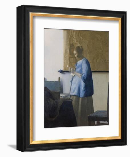 Woman Reading a Letter, C.1662-63-Johannes Vermeer-Framed Giclee Print