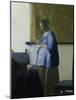 Woman Reading a Letter-Johannes Vermeer-Mounted Art Print